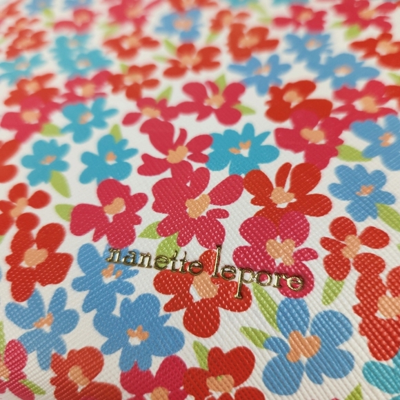 Nanette Lepore Floral Chain Mini Bag Purse Shoulder Evening Wedding - Picture 7 of 15